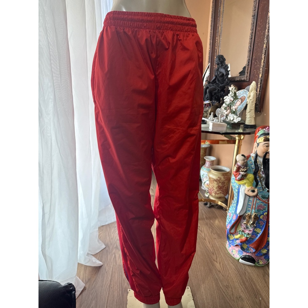 Adidas Originals Red Ripstop Track Pants Mens 2XL Trefoil‎ Mesh Lined Joggers